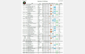 Calendrier des compétitions 2025-2026. (v24/10)
