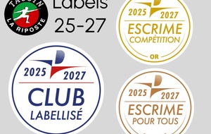 Labels Fédéraux 2025-2027 : Compétition Or