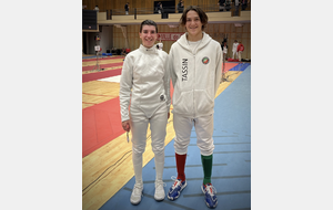 Noémie Reocreux et Théolan Vildrac durant l'épreuve National M20 de Rodez