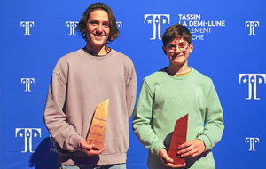 Théolan Vildrac et Loucian Lancial (Les deux cousins) durant le remise des récompenses sportives 2024.