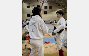 Noémie Reocreux et Loucian Lancial durant le tableau (1/4 finale Fête des Jeunes - Bron).