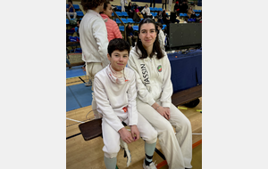 Arthur Chevalerias et Noémie Réocreux (1/4 de finale FdJ à Bron).