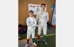 Clément Roux (M13) et Ethan Broggini (M17 en surclassé) - Annonay 2025.