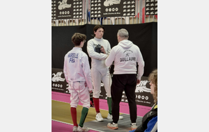 Antoine Marseille, Théolan Vildrac et Guillaume Gillet (Coach) EN M20/M17 - Nîmes 2026