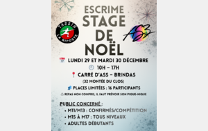Stage de Noël - Lundi