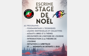 Stage de Noël - Mardi