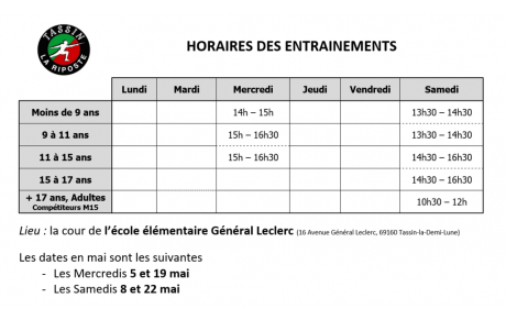 Cours pour Tous En Exterieur