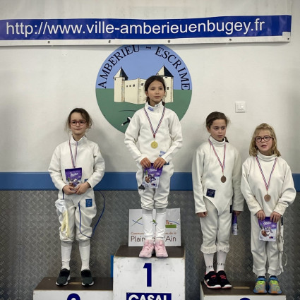 Olivia 2eme en M9 Fille et 7eme au classement Mixte.