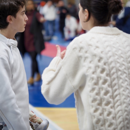 Antoine et Noémie Reocreux en plein debrief.