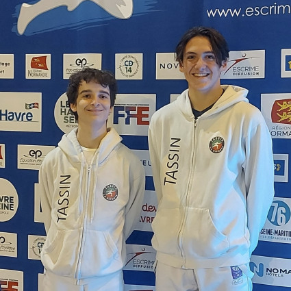 Antoine Marseille et Théolan Vildrac à l'EN3 du Havre