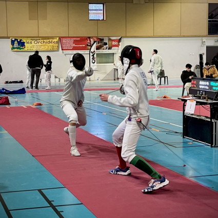 Finale de Théolan Vildrac au Tournoi du Pays de Gex 2025.