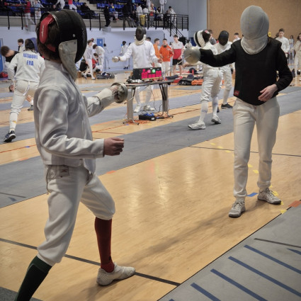 Noémie Reocreux à la leçon d'échauffement  - Laon - 2025