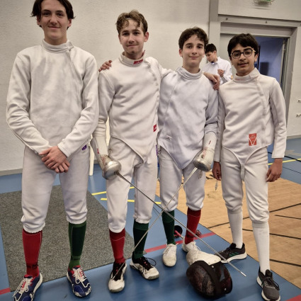 Théolan Vildrac, Louis Charmetant, Antoine Marseille et Raphaël Chaverot - Caluire - 2025