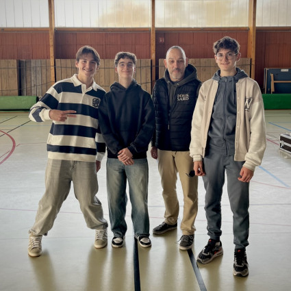 Théolan Vildrac, Antoine Marseille, Guillaume Gillet et Loucian Lancial - Stage Régional M18 - Hauteville 2025