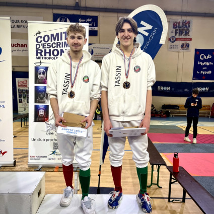Médaille de Bronze en M20 pour Louis Charmentant et Théolan Vildrac - Duel en Duo - Bron 2026.