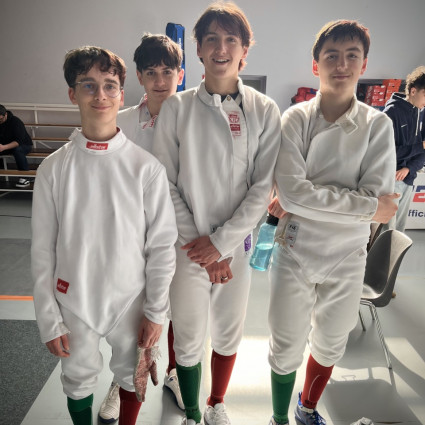 Antoine Marseille, Loucian Lancial, Théolan Vildrac et Ethan Broggini - Laon 2026 - 1/2 finale Equipe Epée M17